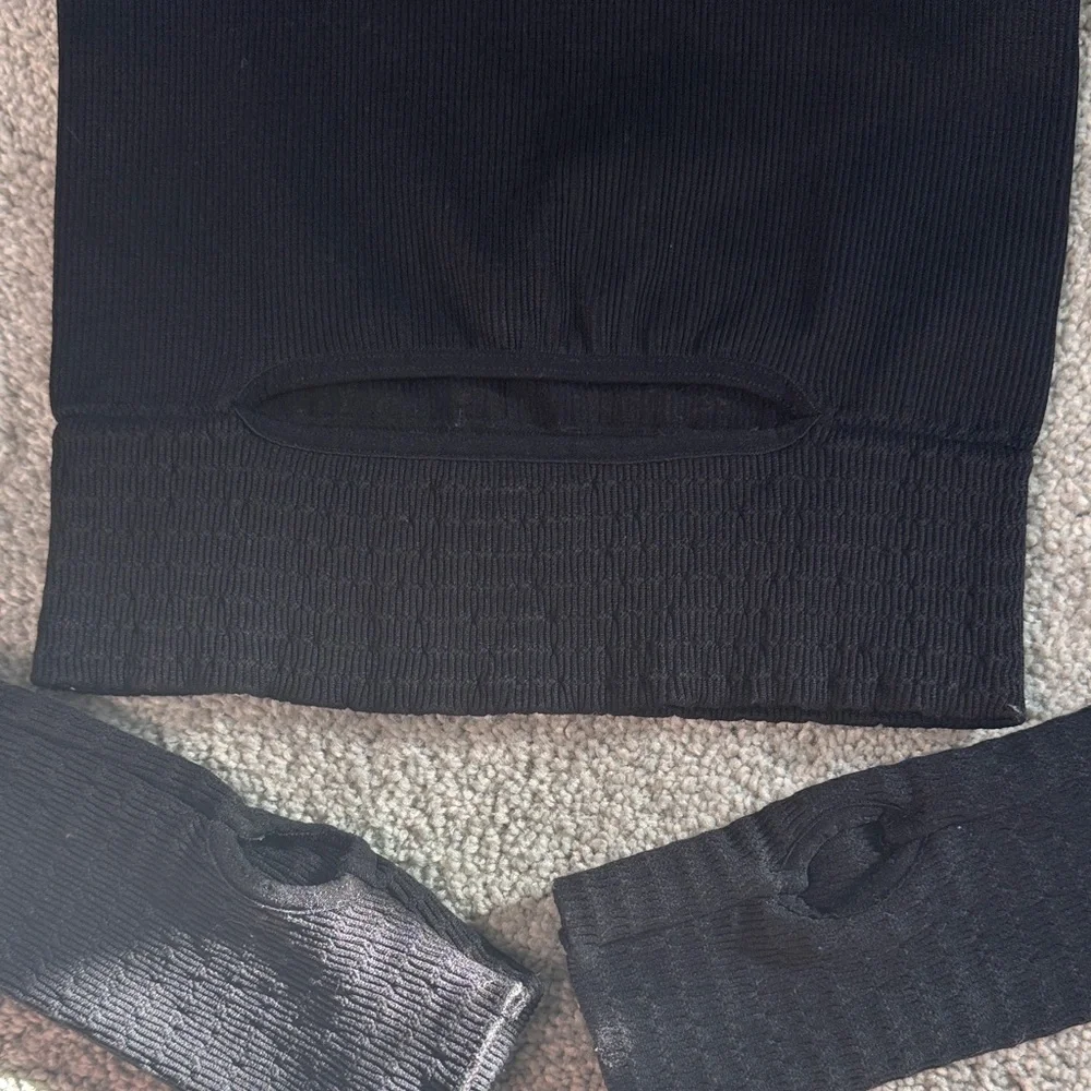 Free People Black Crop Top